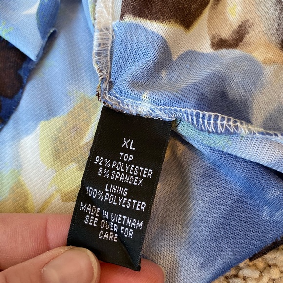 BCX Ruffle Tank Top SZ XL - Picture 4 of 6